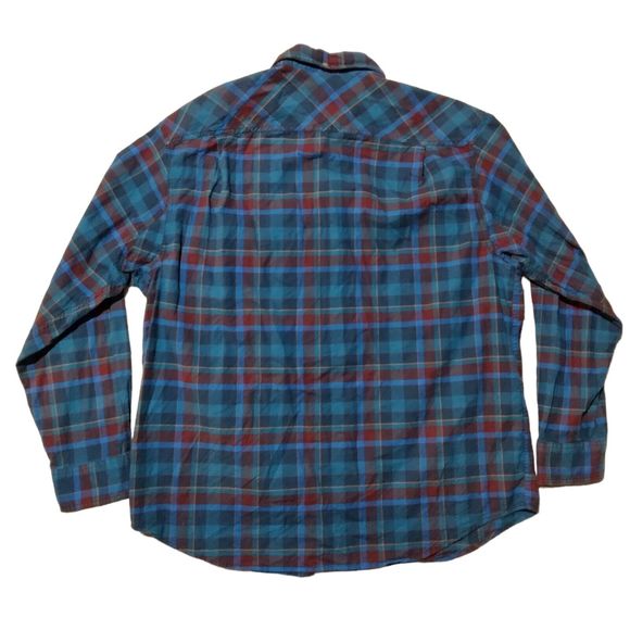 Duluth Trading Co shirt mens XL xlarge plaid long sleeve button relaxed fit - Picture 3 of 7